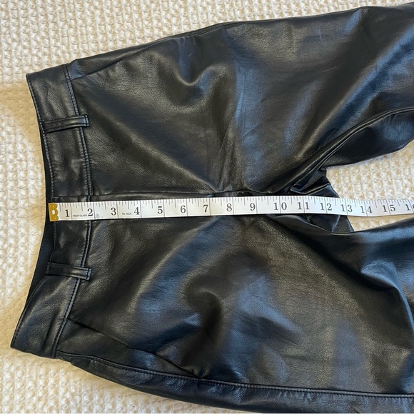 Aritzia Babaton Faux Vegan Leather Cropped Pants Size 0 - Picture 8 of 11